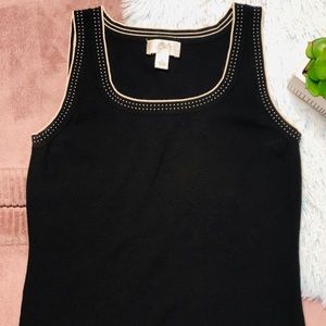 Ann Taylor LOFT Blouse Sleeveless Black